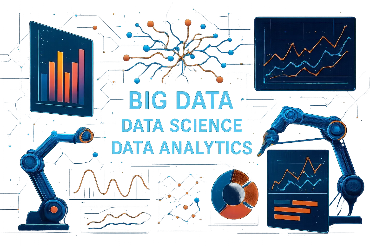 Illustration of data analysis and data science