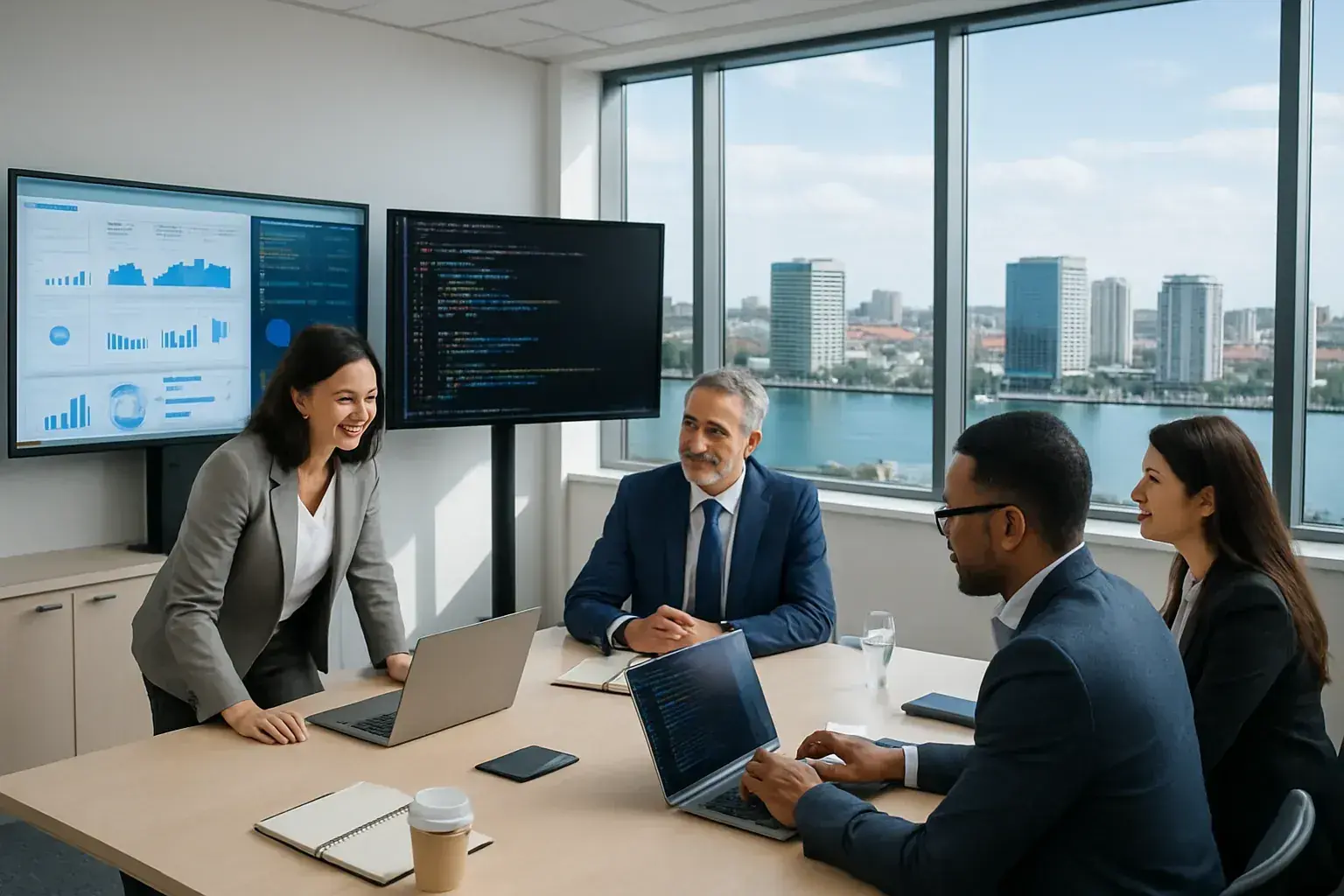Corporate IT Training meeting